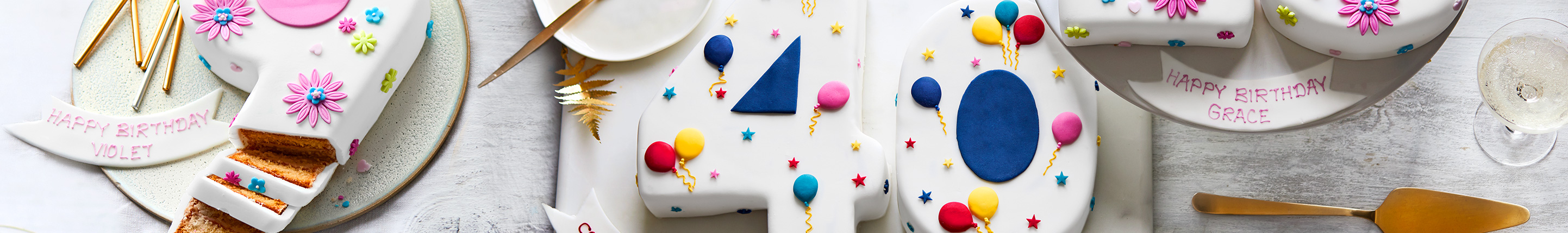 Numbered cakes