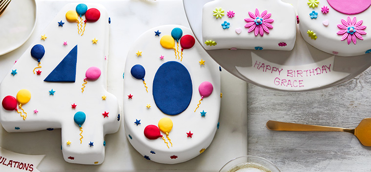 Numbered cakes