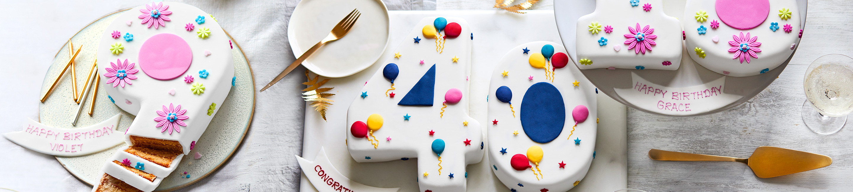 Numbered cakes