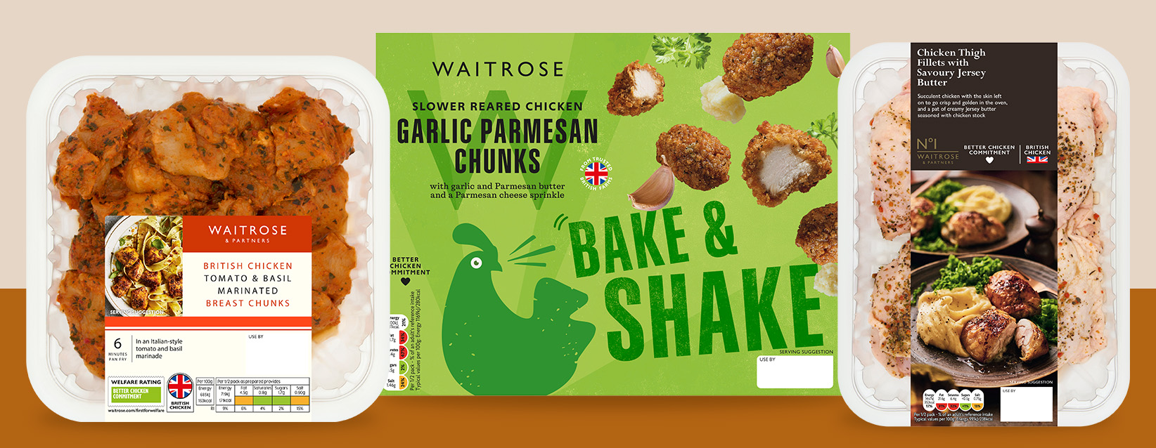 Easy chicken traybakes, Bake & Shake chicken chunks or succulent marinated chicken thighs