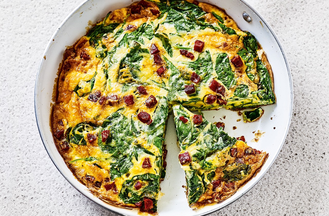 Image of spinach fritatta