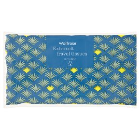 Waitrose travel tissues soft white