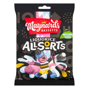 Maynards Bassetts Liquorice Allsorts Sweets Bag