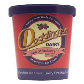 Doddington Dairy Real Strawberry Ice Cream