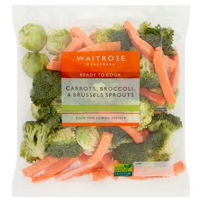 Waitrose Prepared Carrots Broccoli & Sprouts