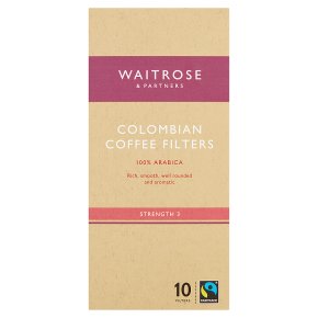 Waitrose 10 Colombian Coffee Filters