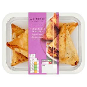 Waitrose Indian 4 Vegetable Samosas