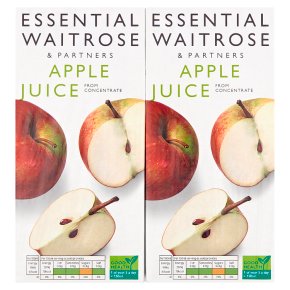 Waitrose apple juice (4x1litre)