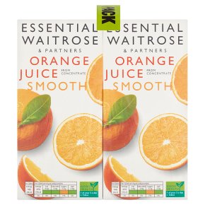 Waitrose pure juice orange (4x1litre)