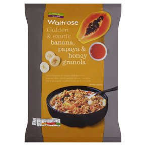 Waitrose Banana, Papaya & Honey Granola