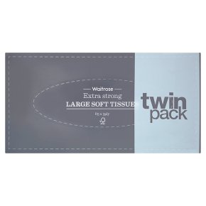 Waitrose extra strong tissues twin pack