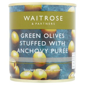 Waitrose Stuffed Green Olives/Anchovy