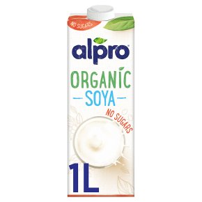 Alpro Organic Soya Long Life No Sugar Dairy Free Milk Alternative