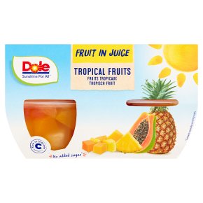 Dole fruit in juice tropical fruits