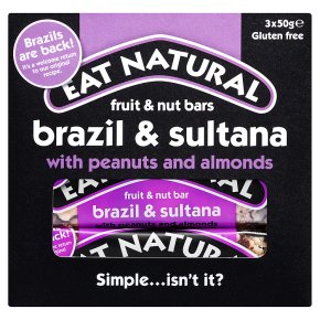 Eat Natural Fruit & Nut Bars Brazil & Sultana