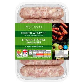 Waitrose British Pork, Bramley Apple Sausages