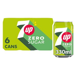 7UP Zero Sugar Lemon & Lime Cans