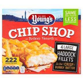 Young's 4 Chip Shop Large Haddock Fillets