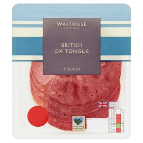 Waitrose British Ox Tongue 4 Slices