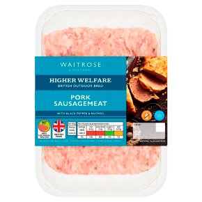 Waitrose Sausagemeat Stuffing Pepper & Nutmeg