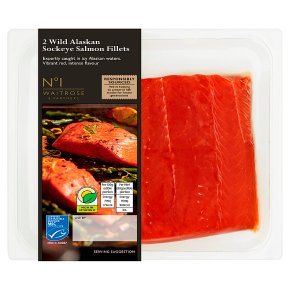 No.1 2 Wild Alaskan Sockeye Salmon Fillets