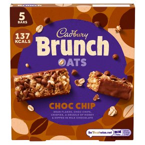 Cadbury Brunch Choc Chip Cereal Bar Multipack 5 pack