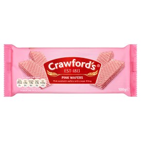 Crawford's pink wafers