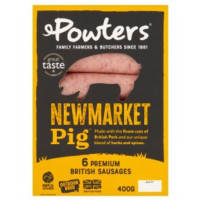 Powters 6 Newmarket Pig Sausages