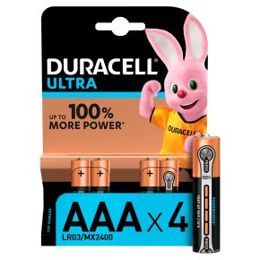 Duracell Ultra AAA Batteries Alkaline
