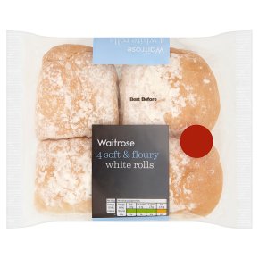 Waitrose Soft & Floury White Rolls