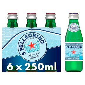 San Pellegrino Sparkling Natural Mineral Water Glass