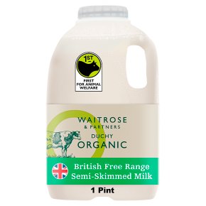 Duchy Organic Semi-Skimmed Milk 1 Pint