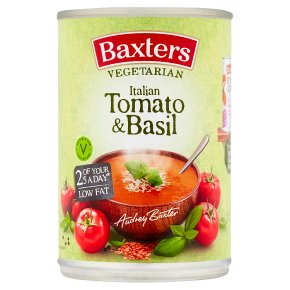 Baxters vegetarian soup tomato with basil