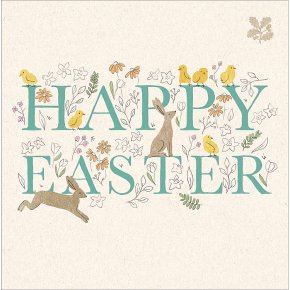 Happy Easter Animals Card