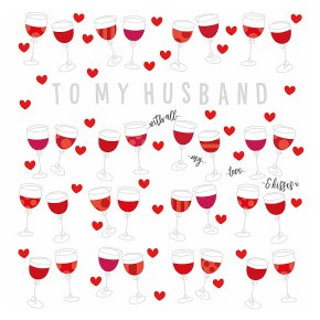 Wine Glasses Valentine's Day Card