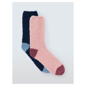 Fluffies Navy/Pink 2PK
