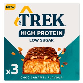 TREK High Protein Choc Caramel Flavour 3 Bars