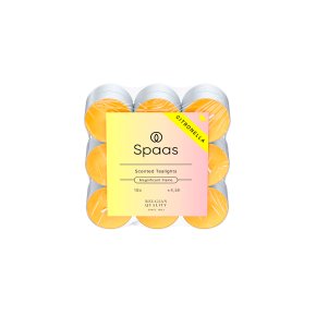 Spaas Citronella Scented Tealights, Vivid Yellow