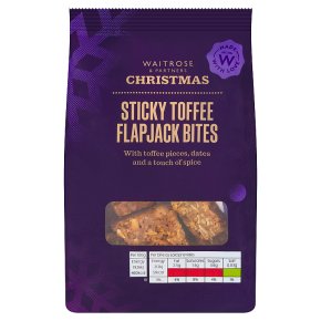 Waitrose Christmas Spiced Sticky Toffee Flapjack Bites