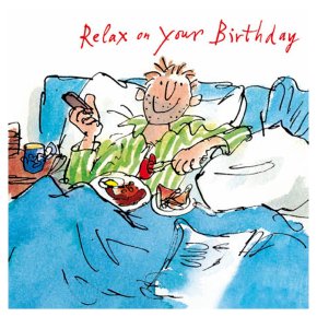 Dad Having Breakfast In Bed