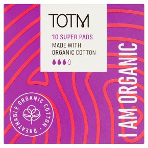 TOTM Organic Pads Super 10 pack