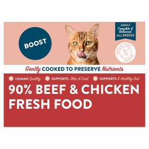 Boost Gently Cooked Beef & Chicken Meal for Cats