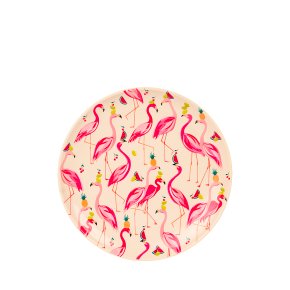 Sara Miller Flamingos Plate
