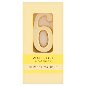 Waitrose 6 Number Candle