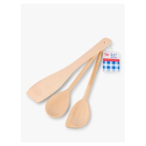 Tala Kitchen Utensils, Set of 3, FSC-Certified Beech Wood