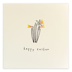 Easter Daffodils, Happy Easter Card