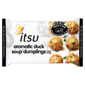 itsu Aromatic Duck Soup Dumplings