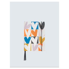 Caroline Gardner Multi Checkmate Hearts A5 Notebook