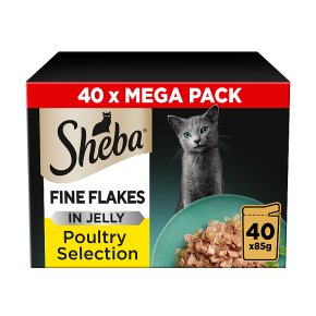 Sheba Fine Flakes in Jelly Poultry Selection