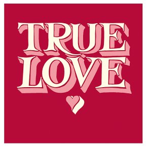 True Love Hearts Valentines Card